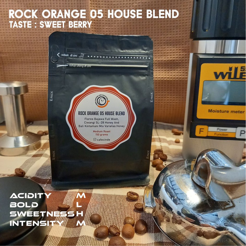 

COFFEE HOUSE BLEND ARABICA ROCK ORANGE 05 150 GR