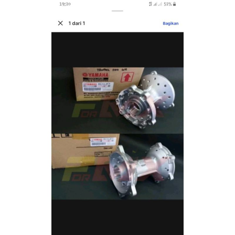 TROMOL DEPAN BELAKANG YAMAHA WR155 WR 155 ORIGINAL