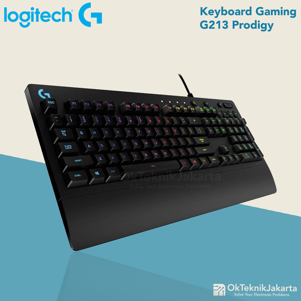 Logitech G213 Prodigy Keyboard Gaming RGB Lighting - GARANSI RESMI