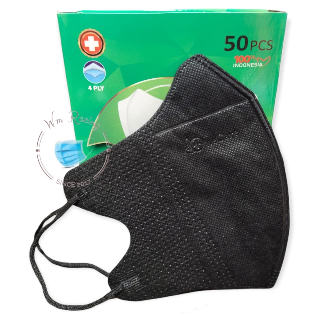 Masker Duckbill NeCare 4ply Masker Dewasa NeCare Earloop Kualitas Premium 50pcs