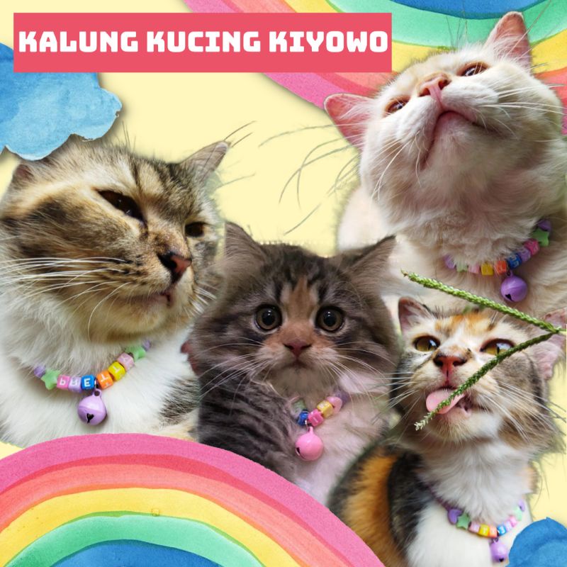 KALUNG KUCING KIYOWO FREE CUSTOM NAMA