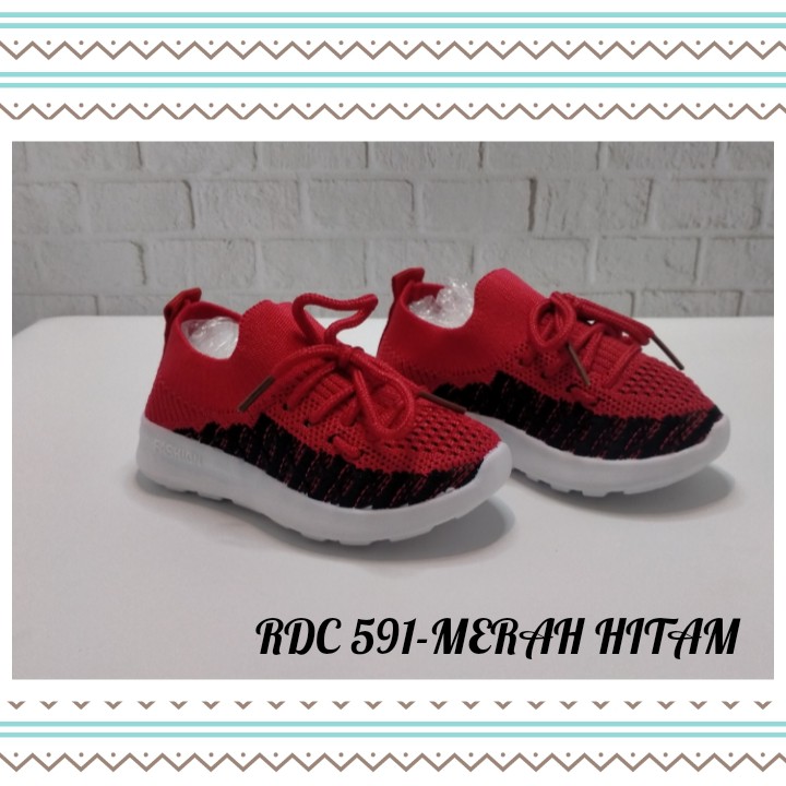 BAYAR DITEMPAT (COD)-SEPATU IMPORT ANAK BABY RAJUT ELASTIS MODEL KAOS KAKI RDC 591 22-27