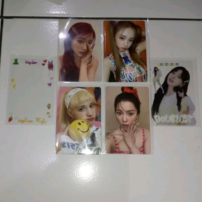 Kep1er photocard pc first impact doublast Xiaoting Chaehyun Yeseo Yujin Huening Bahiyyih