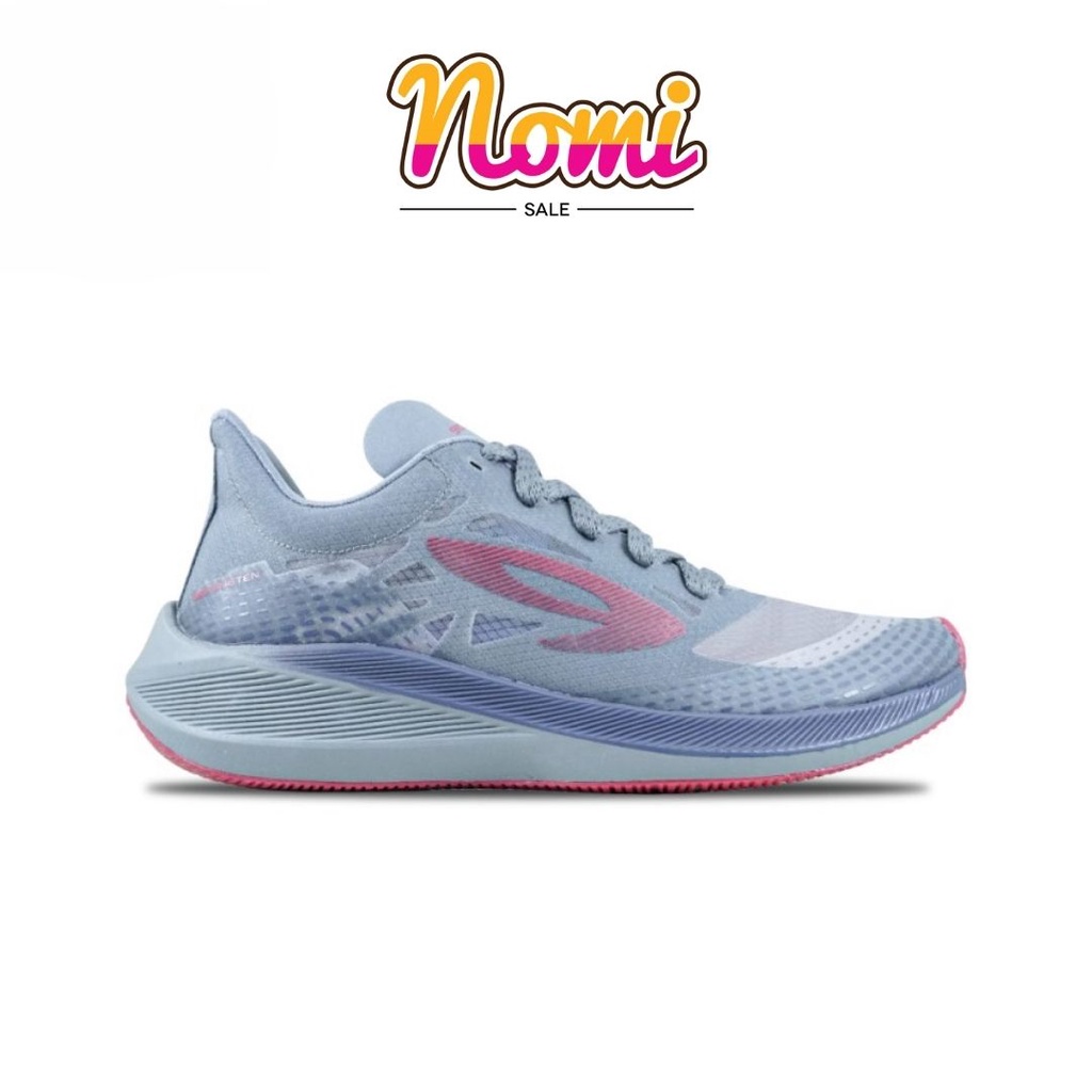 910 Nineten Haze 1.5 Sepatu Lari - Abu-Abu/Biru/Merah