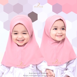 20+ WARNA (CLARISSA) Clarissa Hijab Baby 0-3th / Jilbab Anak Basic Jersey