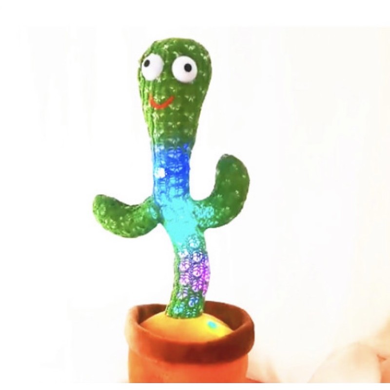 Mainan Boneka Kaktus Joget Cactus Dance Menari Dancing Bicara USB Charge Cas Tanaman Bergoyang Tari