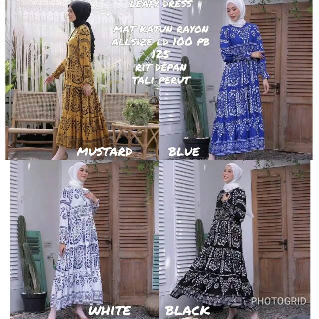 Diajeng Gamis Rumahan Leafy Dress