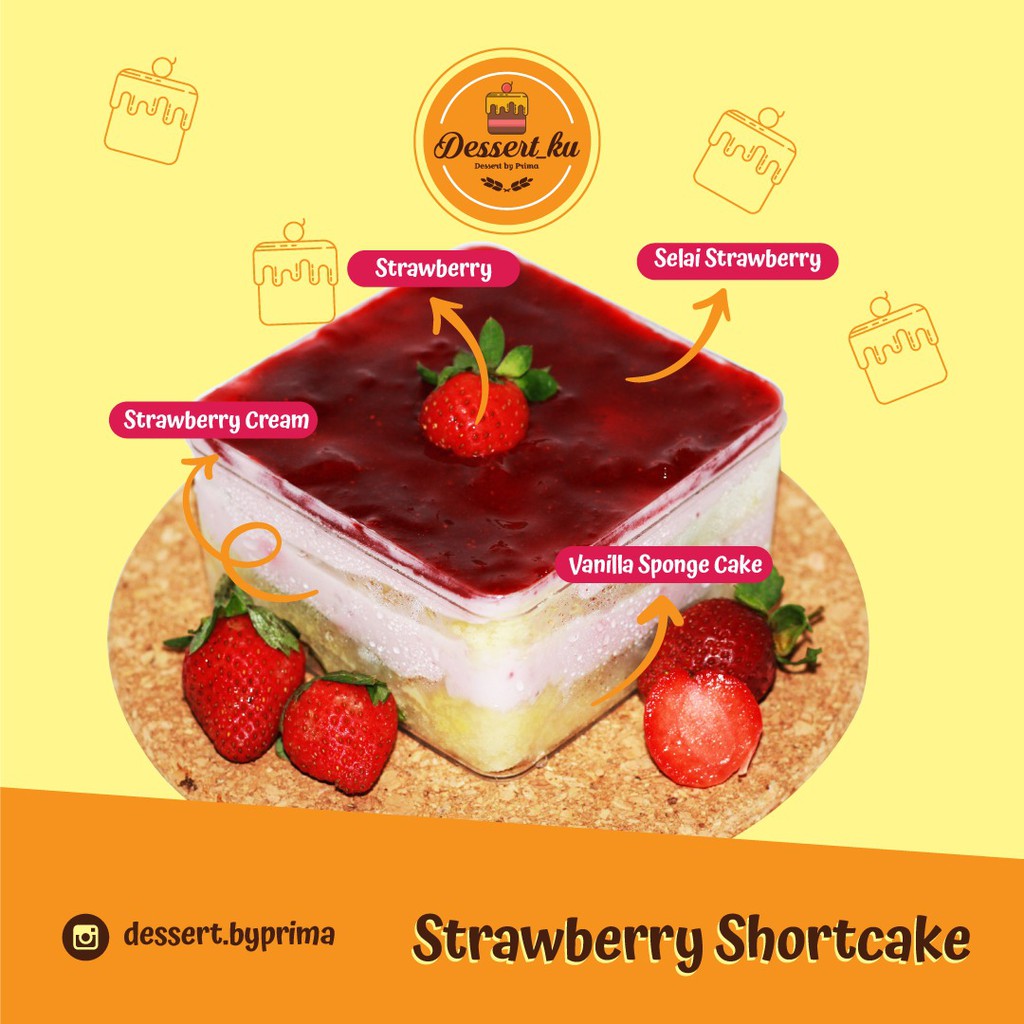 

STRAWBERRY SHORTCAKE DESSERT BOX / STRAWBERRY / DESSERT