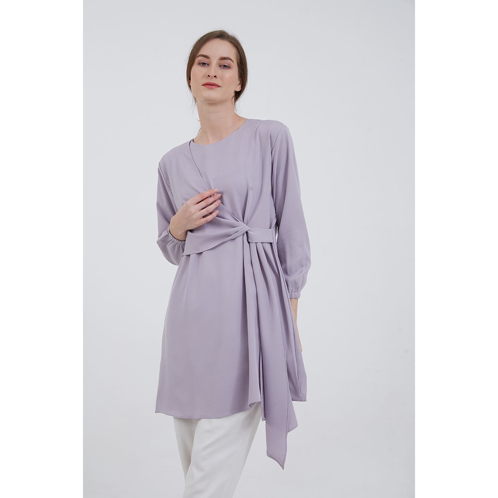 Berrybenka - Atasan Blouse Wanita Sofia Imelda Tied Tops-2