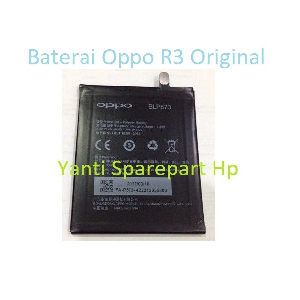 Baterai Oppo R3 BLP573 Original