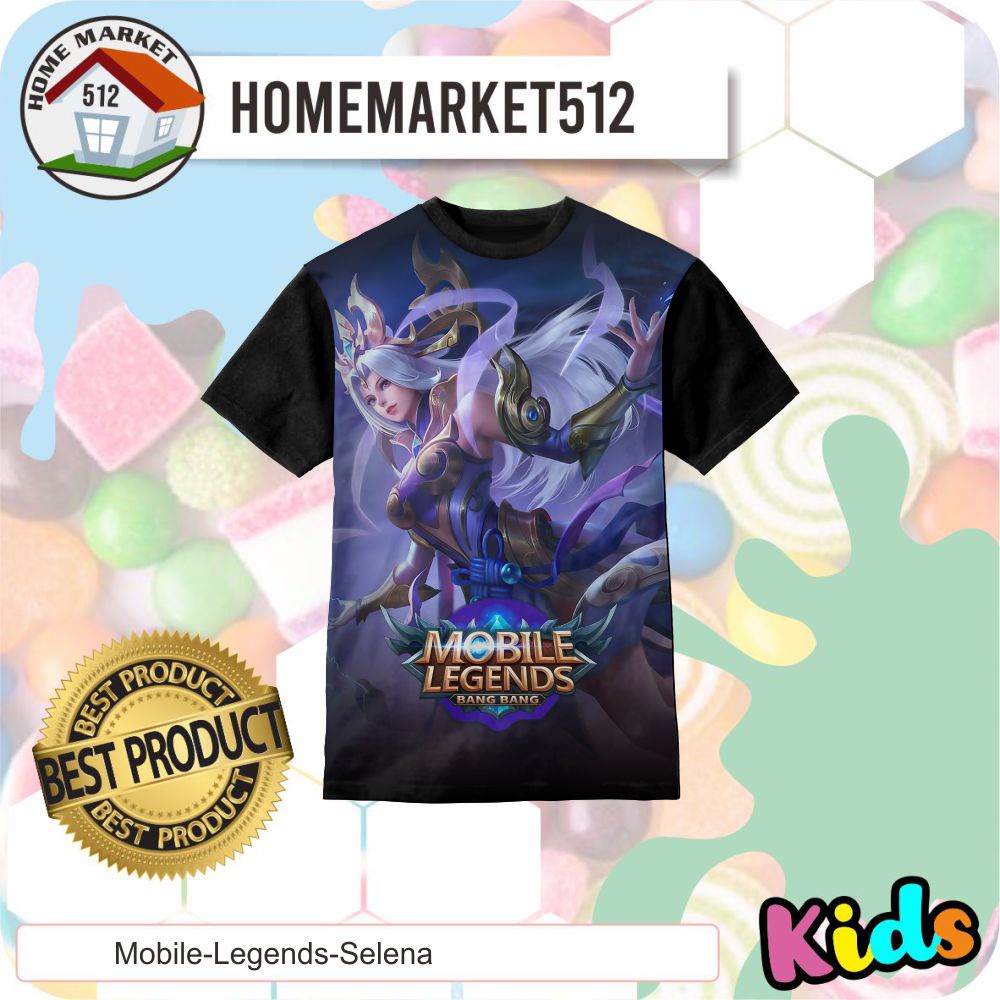Kaos Anak Mobile Legends Selena Kaos Anak Laki-Laki Dan Perempuan | HOMEMARKET512