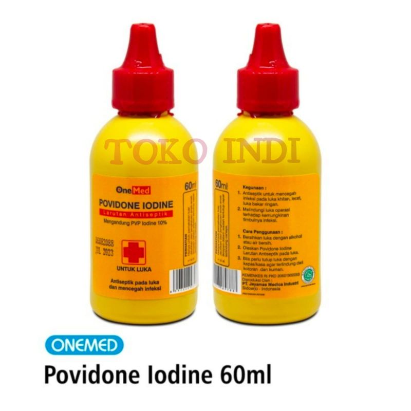 Povidone Iodine 10% 60 ml/Larutan Antiseptik Pada Luka Merk Onemed