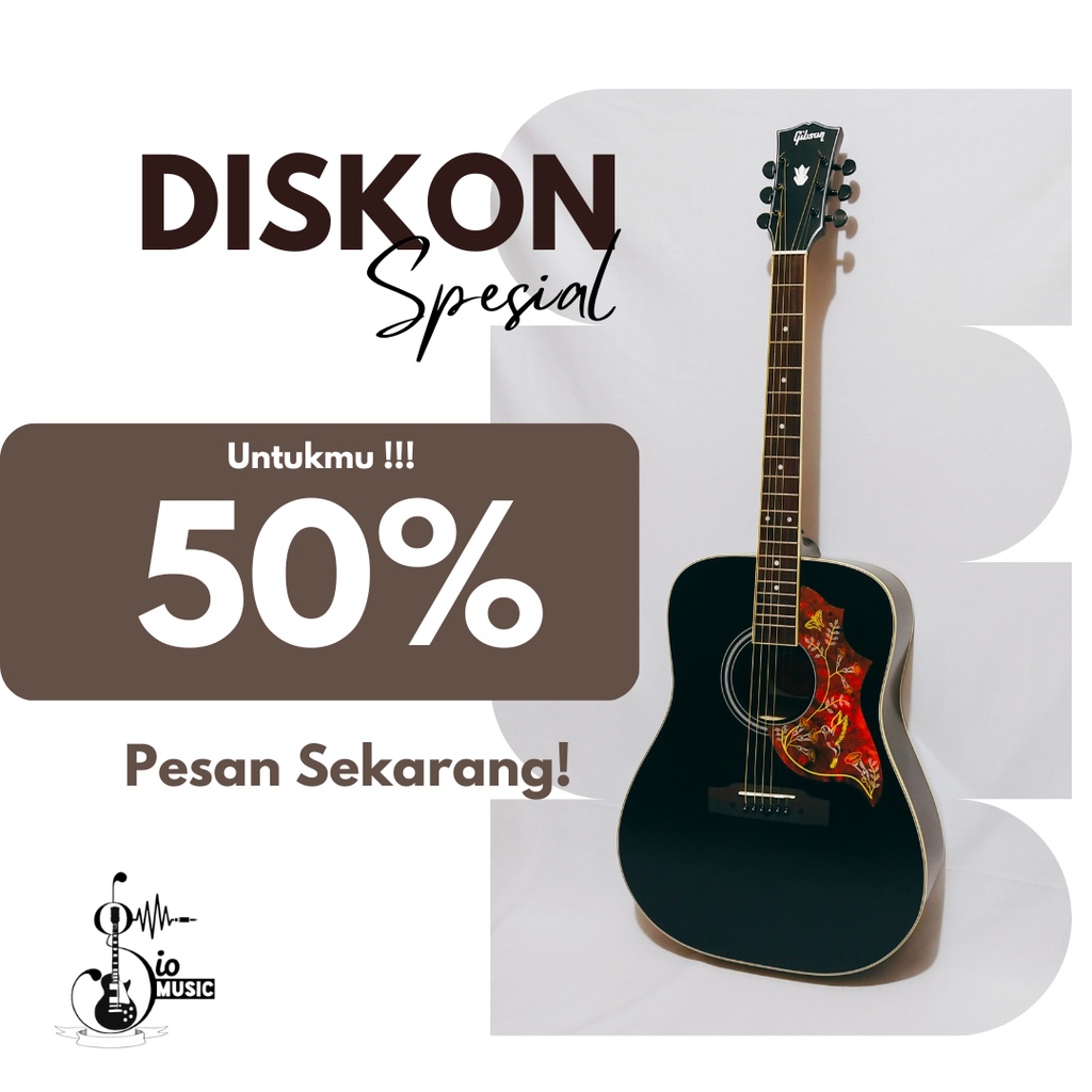 Gitar akustik elektrik Gibson Tabung jumbo Tanam besi Ter pasang elektrik
