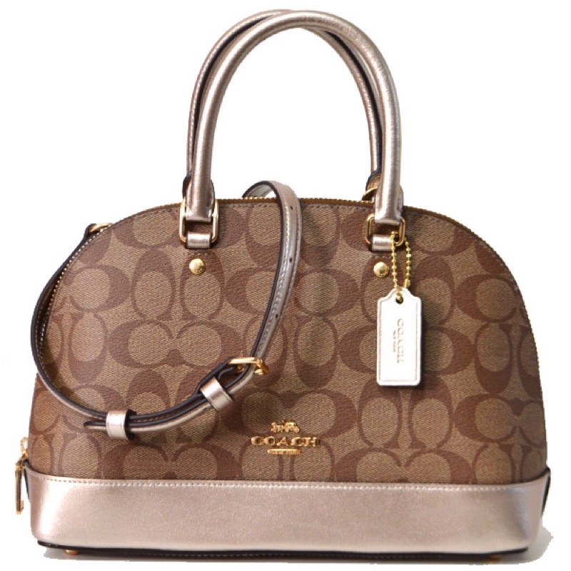 Coach Sierra Satchel Signature Metallic