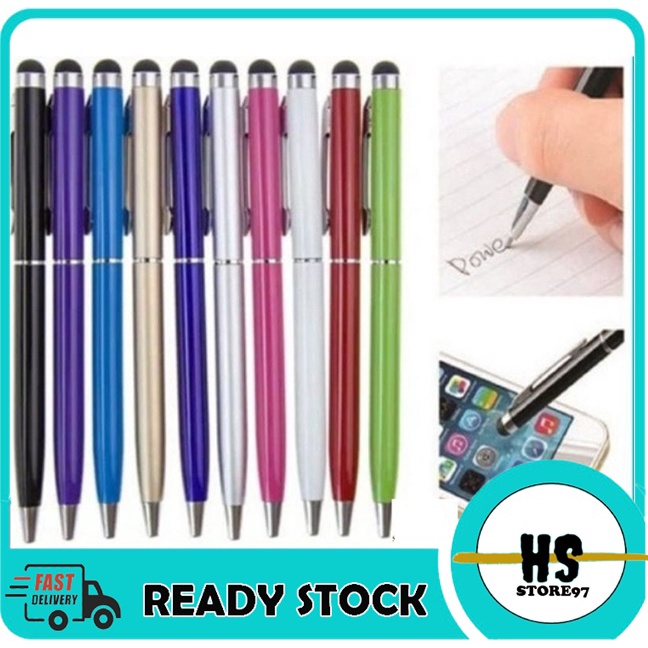

1 Pcs Pulpen Stylus Pen 2 in 1 Universal Pulpen Touch Screen Layar Sentuh Android Tablet