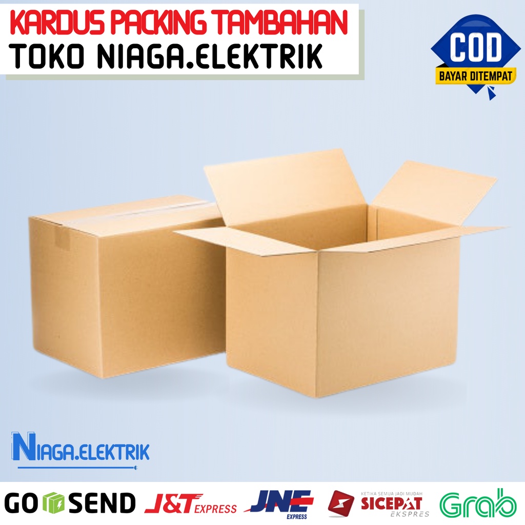 

Dus/ Karus Tambahan Packing Toko Niaga Elektrik