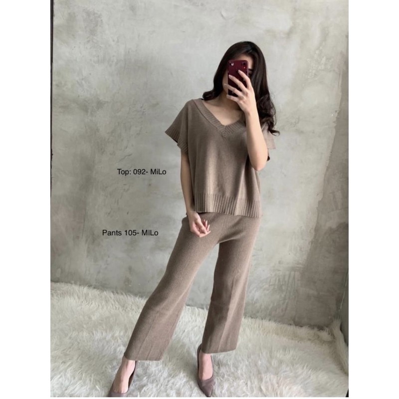 GBY CLOTHING - NANA ONE SET (ATASAN DAN PANTS TERPISAH)-MILO TOP