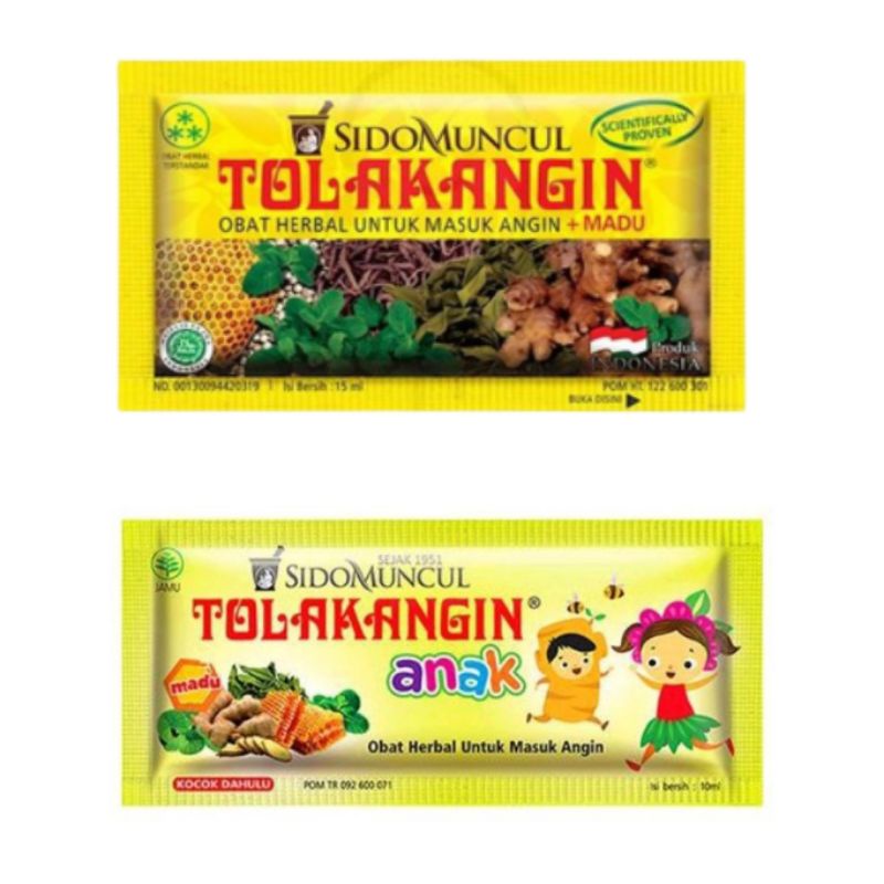 ECER Tolak Angin Cair Dewasa 15ml dan Tolak Angin Anak 10ml Cair Ecer Satuan