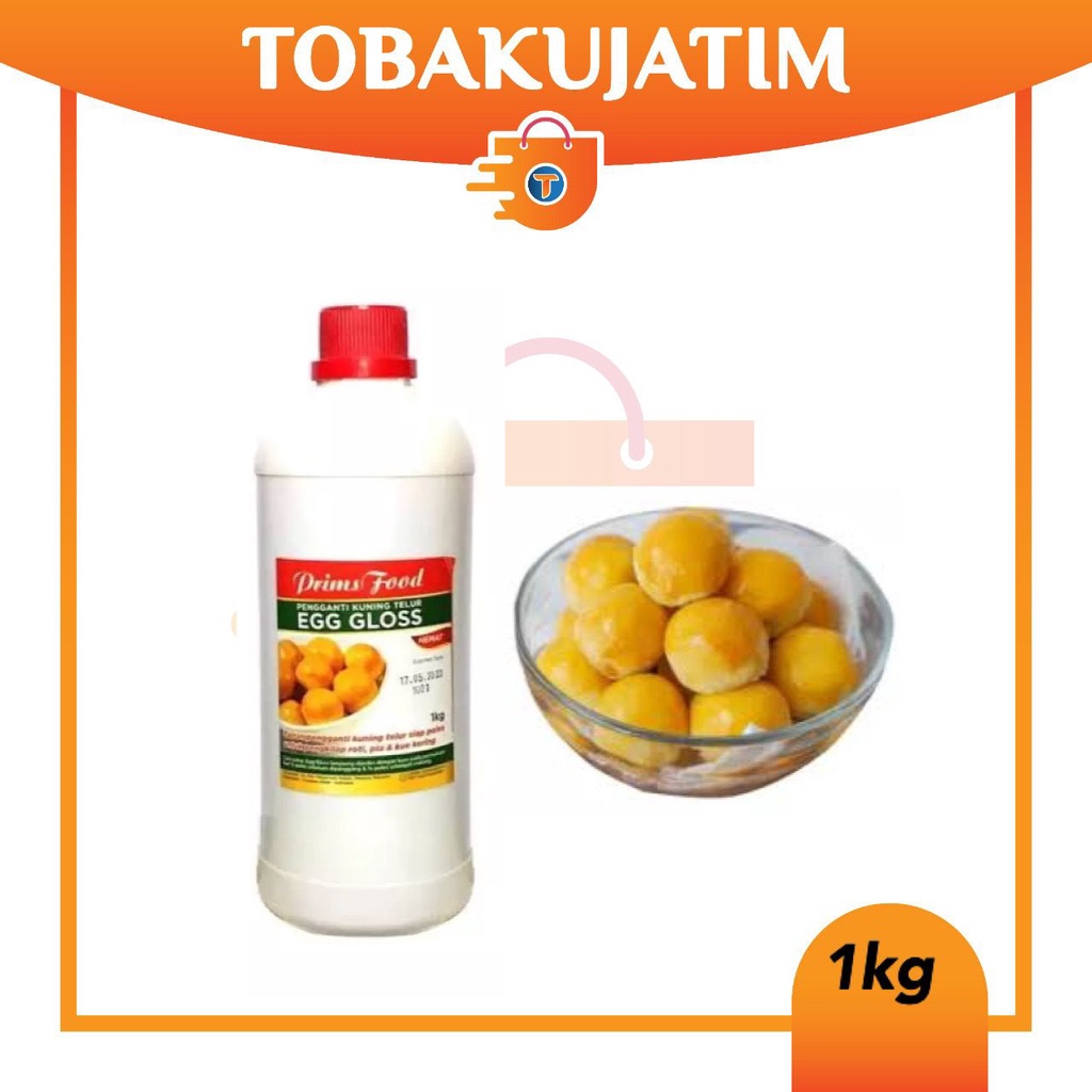 

PRIMS EGGLOSS 1 KG pengganti kuning telur/olesan nastar