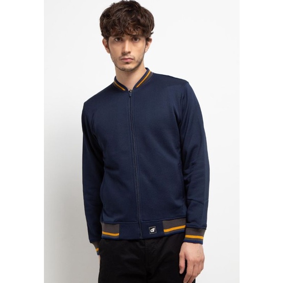 D&f | Jaket Bomber With Mustard Stripe Jaket Design Original