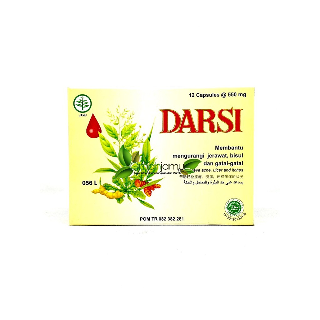 DARSI KAPSUL BOROBUDUR ISI 12 KAPSUL. BERSIH DARAH
