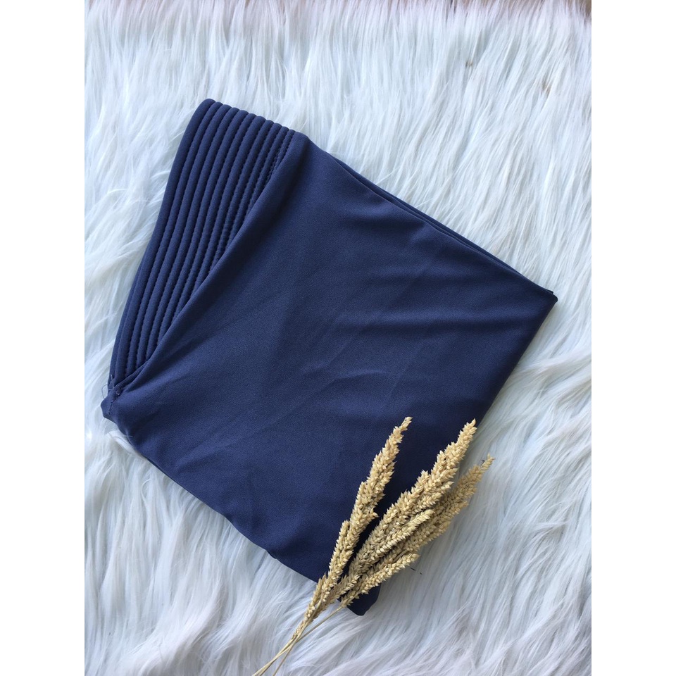 Khimar instant Hijab sport jersey premium grade A panjang menutup dada/ jilbab olahraga-DARKGREY