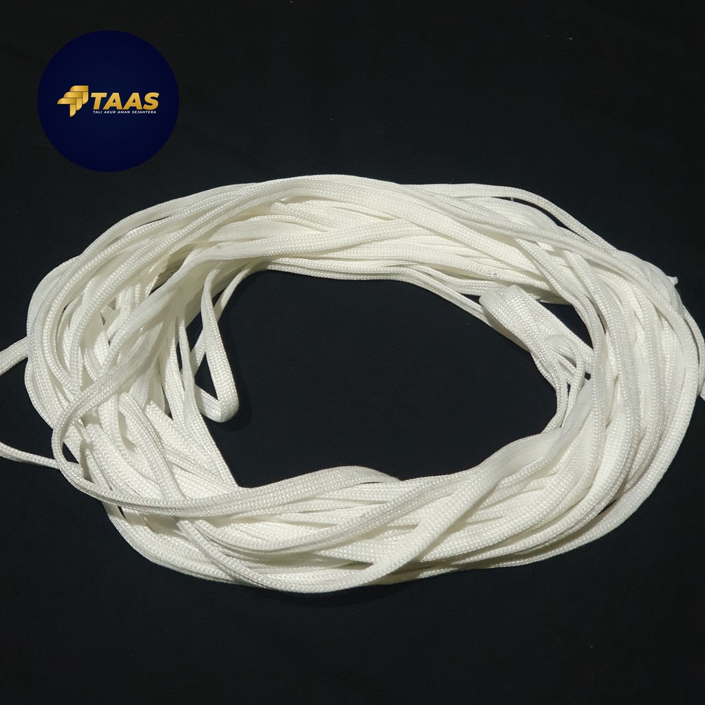 

Talikur / Tali Gepeng Putih 8mm (Polyester)