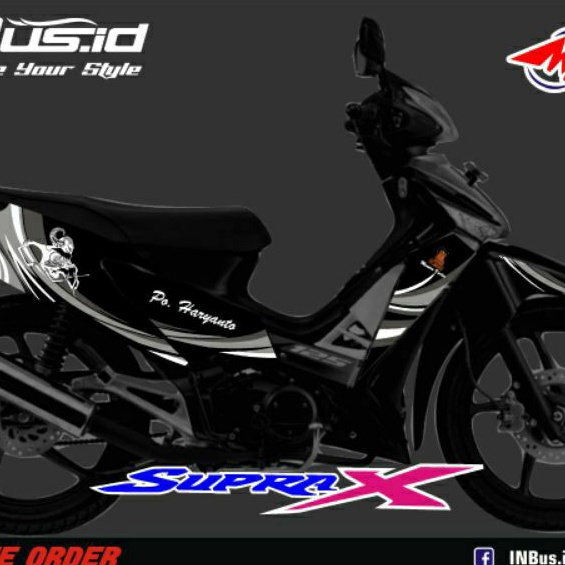 STIKER DECAL LIVERY BUS STJ & HR SUPRA X 125R