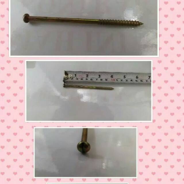 Sekrup kuning panjang 10 cm