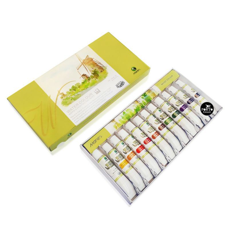 

MARIES Water Colour Set Type 1336 12ml 12 warna (CAT AIR)