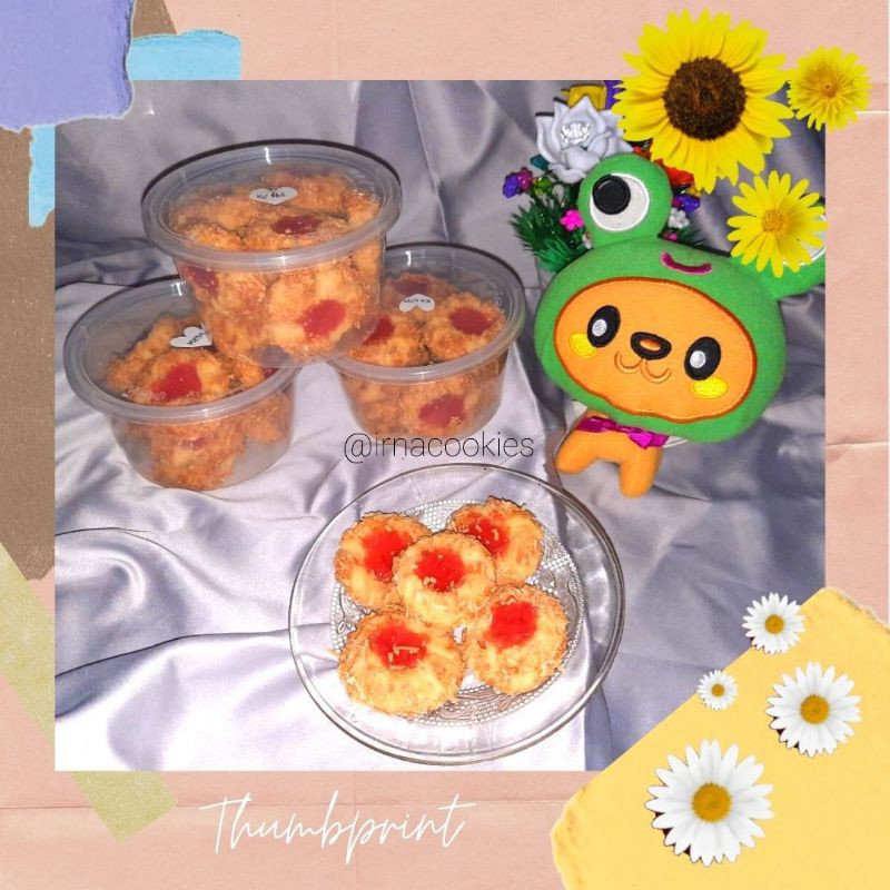 

THUMBPRINT COOKIES || KUE LEBARAN || KUE KERING ENAK