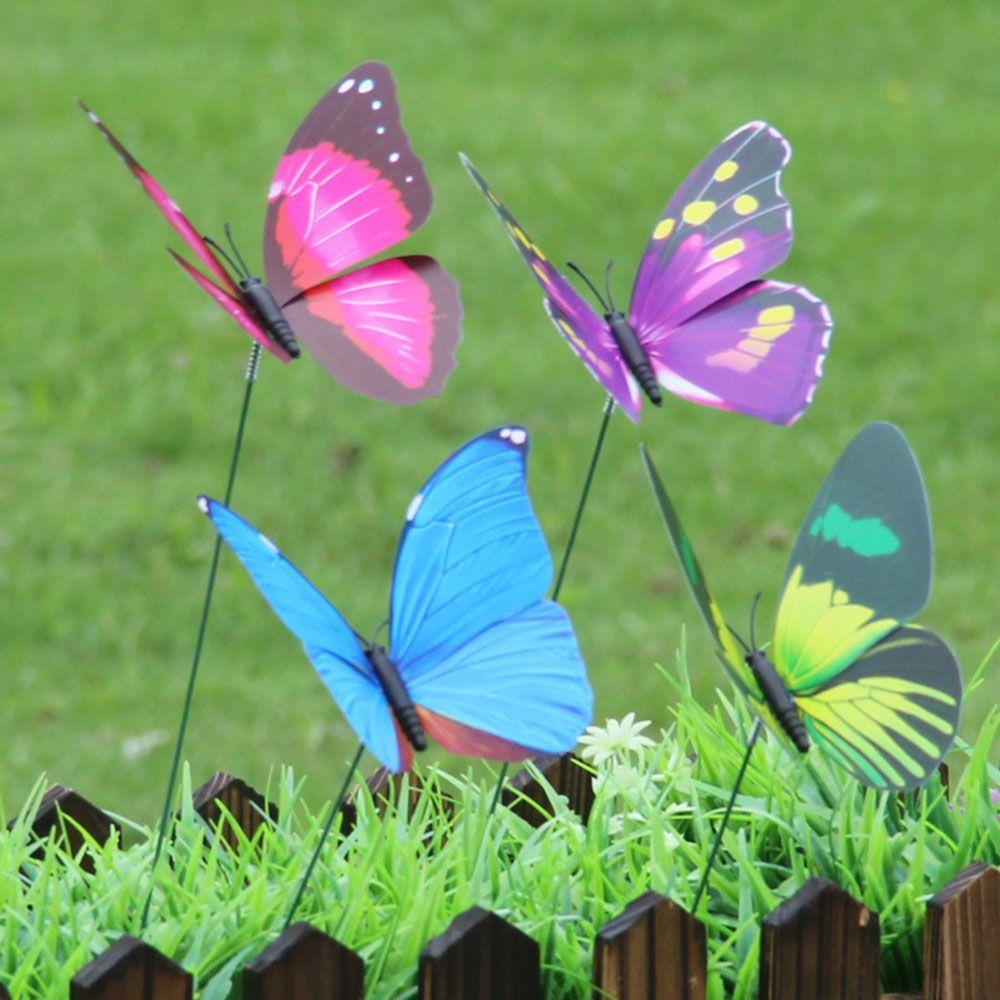 15 Pcs Pot Bunga Butterfly Buatan Untuk Dekorasi Halaman Rumput