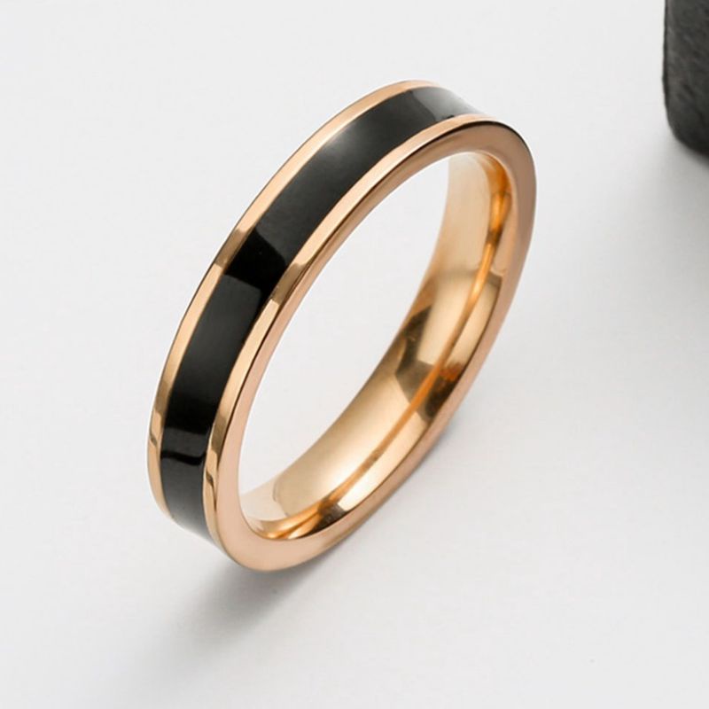 4s Grosir Solo || Cincin Titanium Black List Gold || Cincin Titanium Anti Karat dan Luntur || Cincin Couple