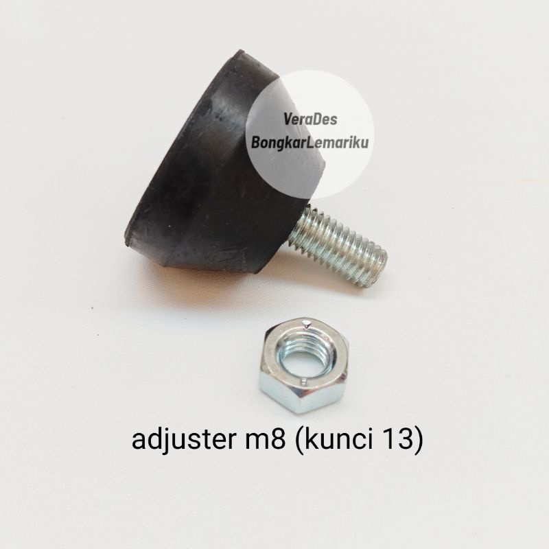 Adjuster M8 Diameter 35 mm / Karet Kaki Meja Stabil