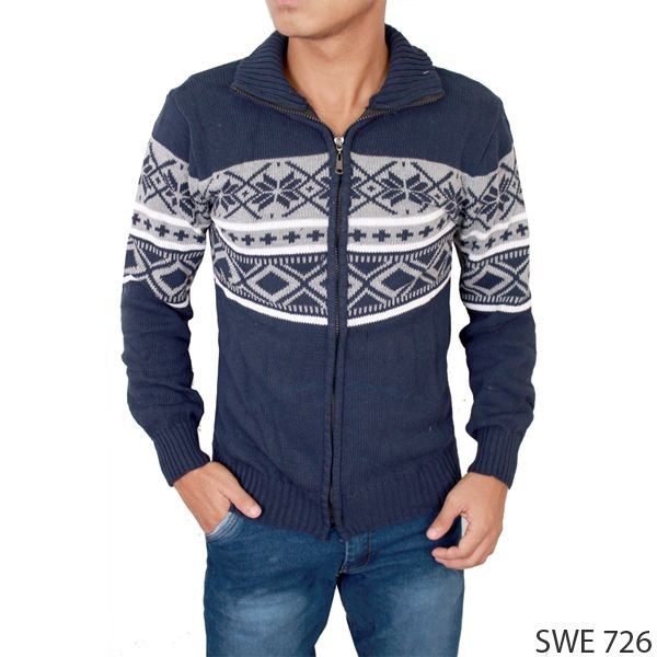 Male Sweater Knit Rajut Hitam – SWE 725