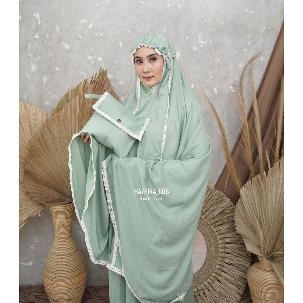 Mukena Dewasa Rayon Premium Renda Treveling 2 Jumbo