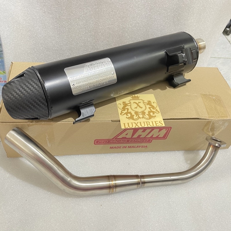 Knalpot AHM Original (Model Tsukigi) Standar Racing -Nmax Old / Aerox 155 / Lexi / Nmax New