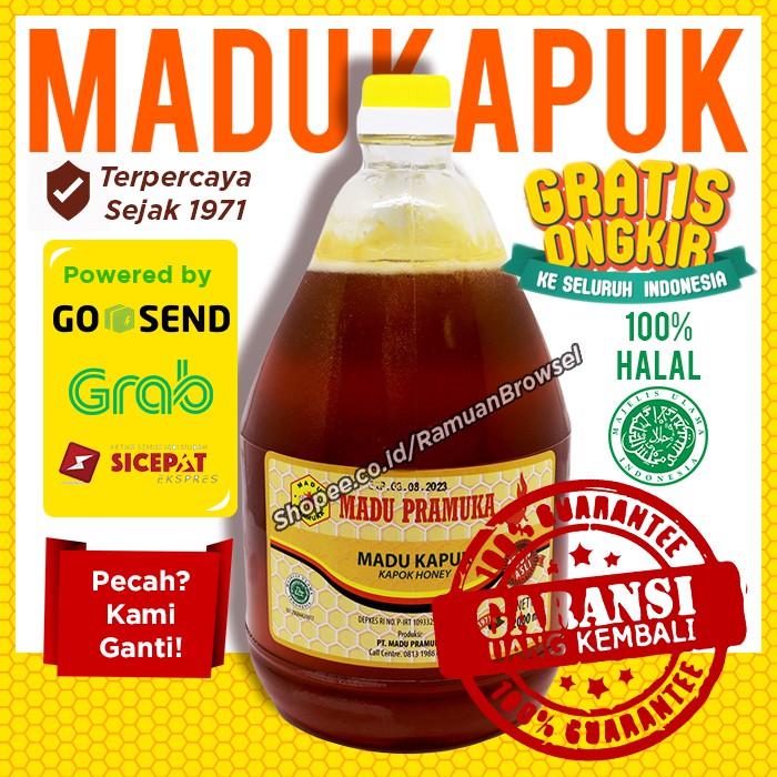 

Madu Pramuka Kapuk Randu 2000 ml ( 2 Liter )