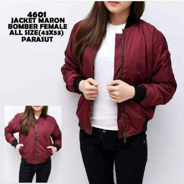 Jaket Bomber Size Jumbo M L Xlxxl Bahan Parasut Taslan Shopee Indonesia