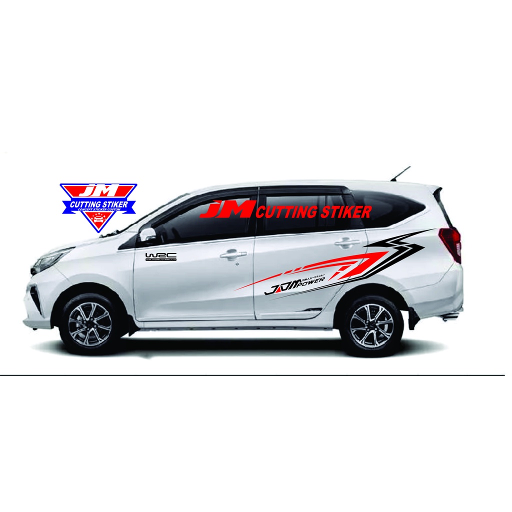 Stiker mobil sigra stiker striping variasi mobil sigra stiker striping body mobil sigra avanza xenia