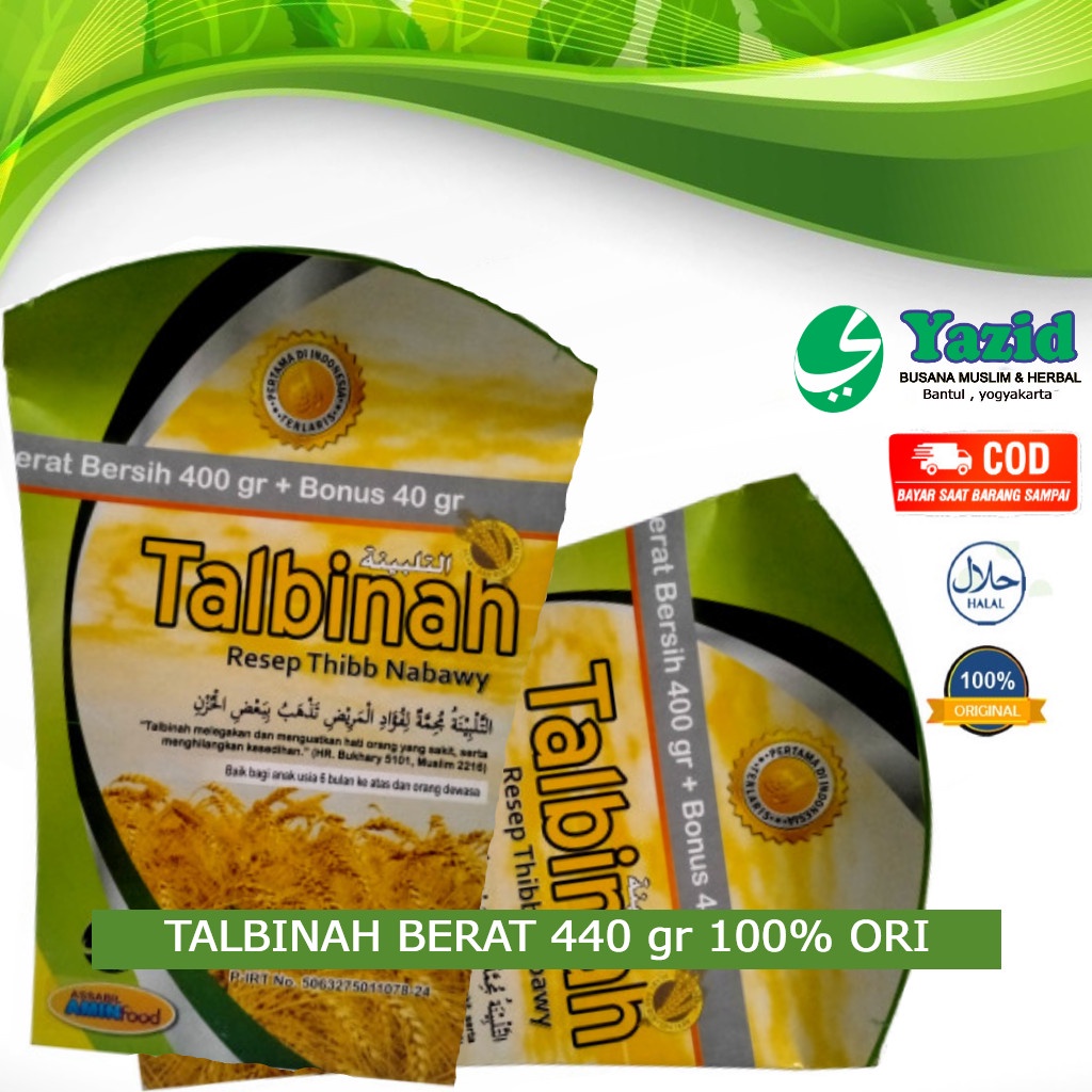 

Talbinah Tepung Gandum BuburTalbinah Untuk Asam Lambung ( Maag ) - 440grm