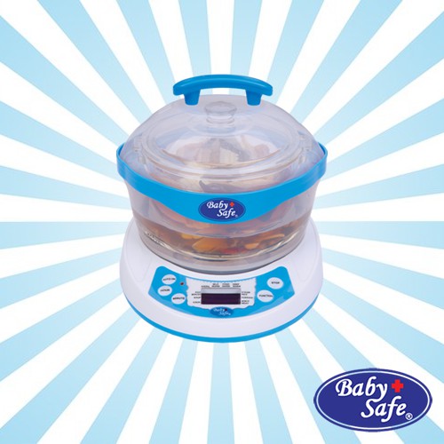 Baby Safe 10 in 1 Multifunction Steamer LB005 / Pengukus Pengolah Pembuat Makanan Bayi BabySafe