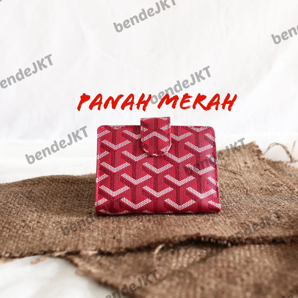 BENDE - DOMPET KARTU MOTIF PANAH DAN UANG KERTAS PREMIUM WANITA IMPORT TEMPAT KARTU CARD