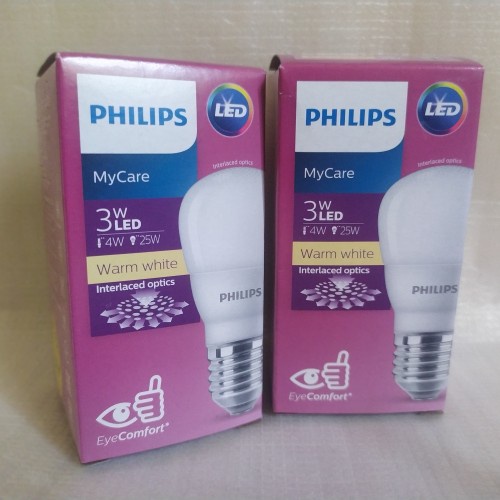 Lampu LED Philips Lamp Warm White cahaya kuning Bulb 3w 8w 12w 3 8 12 watt 3 w 3watt