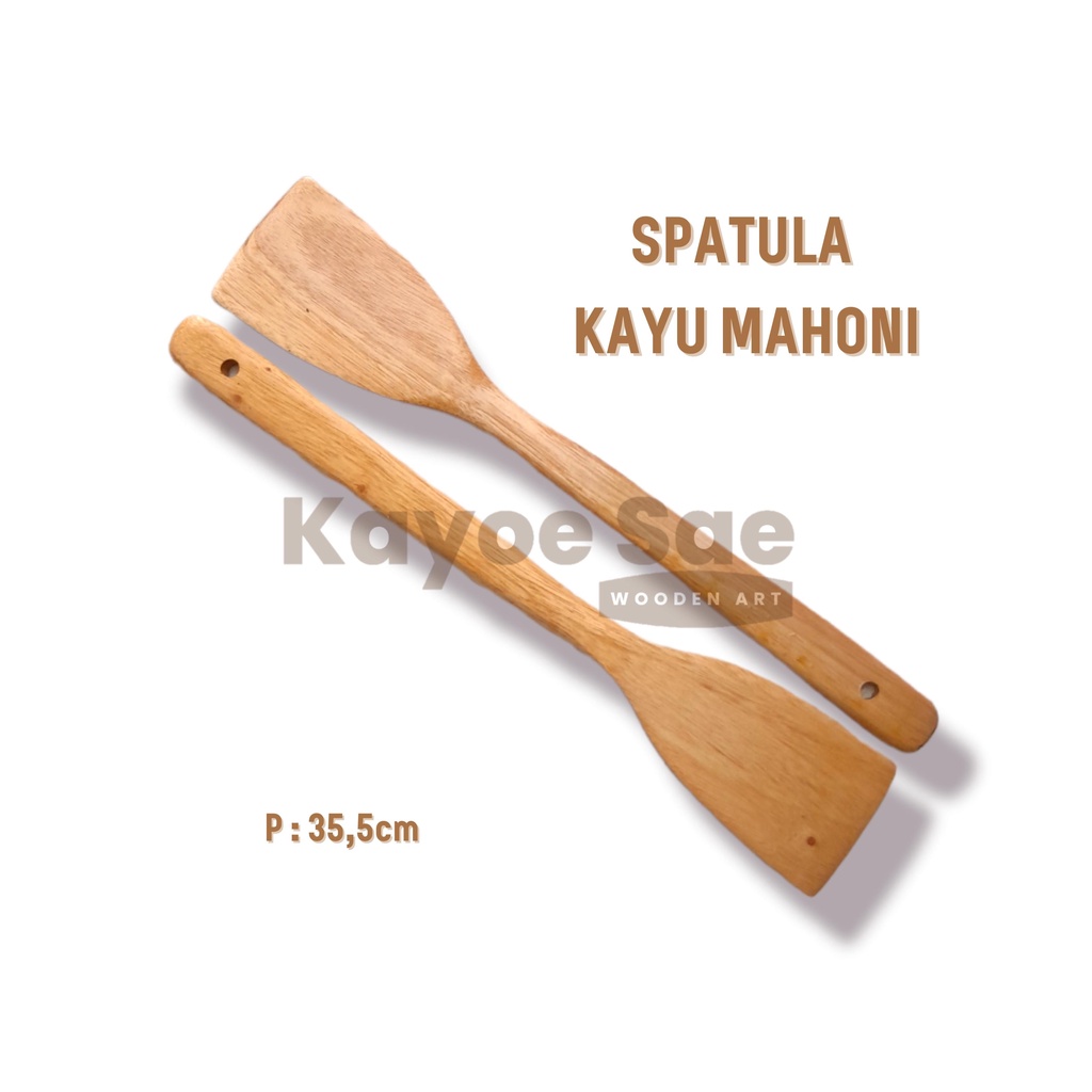 SPATULA KAYU BESAR/ SPATULA KAYU / SUTIL KAYU MAHONI / SPATULA BESAR