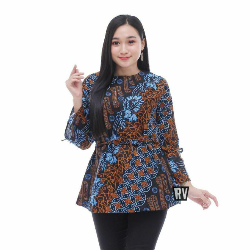 Batik Wanita Atasan modern kantor 210389 size M L XL XXL