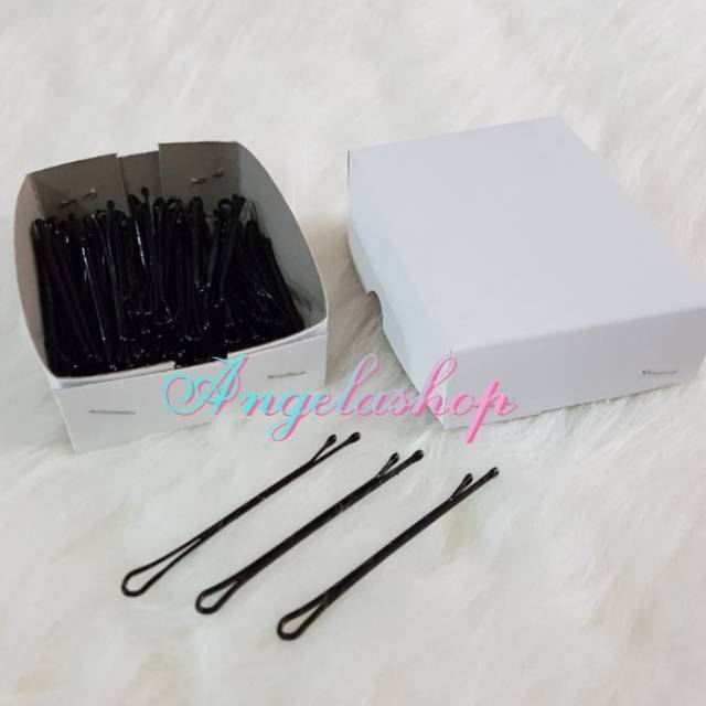 Jepit Rambut Pentul/ Hair pin lidi / Kep lidi hitam Qualitas 555