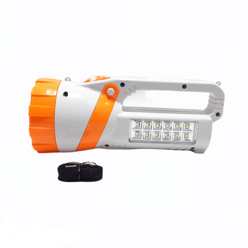 Push On FL-1112 Senter LED Multifungsi 1 Watt + 12 SMD Rechargeable