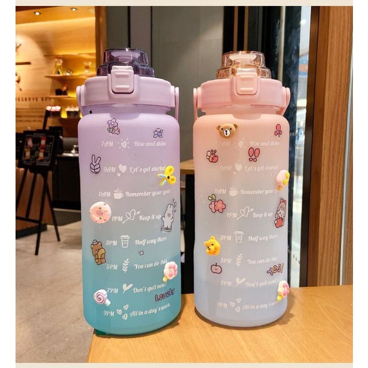 Botol minum Pastel 2 Liter - botol pastel motivasi - botol lucu - botol unik-4