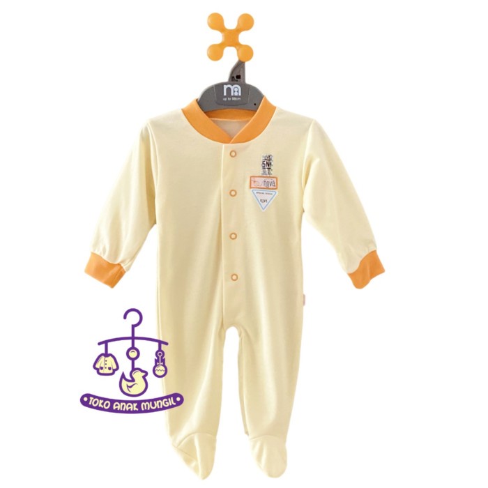 NEW     NOVA Jumper Panjang Tutup Kaki- Baju Kodok Bayi Color Ukuran 0-3 Bulan